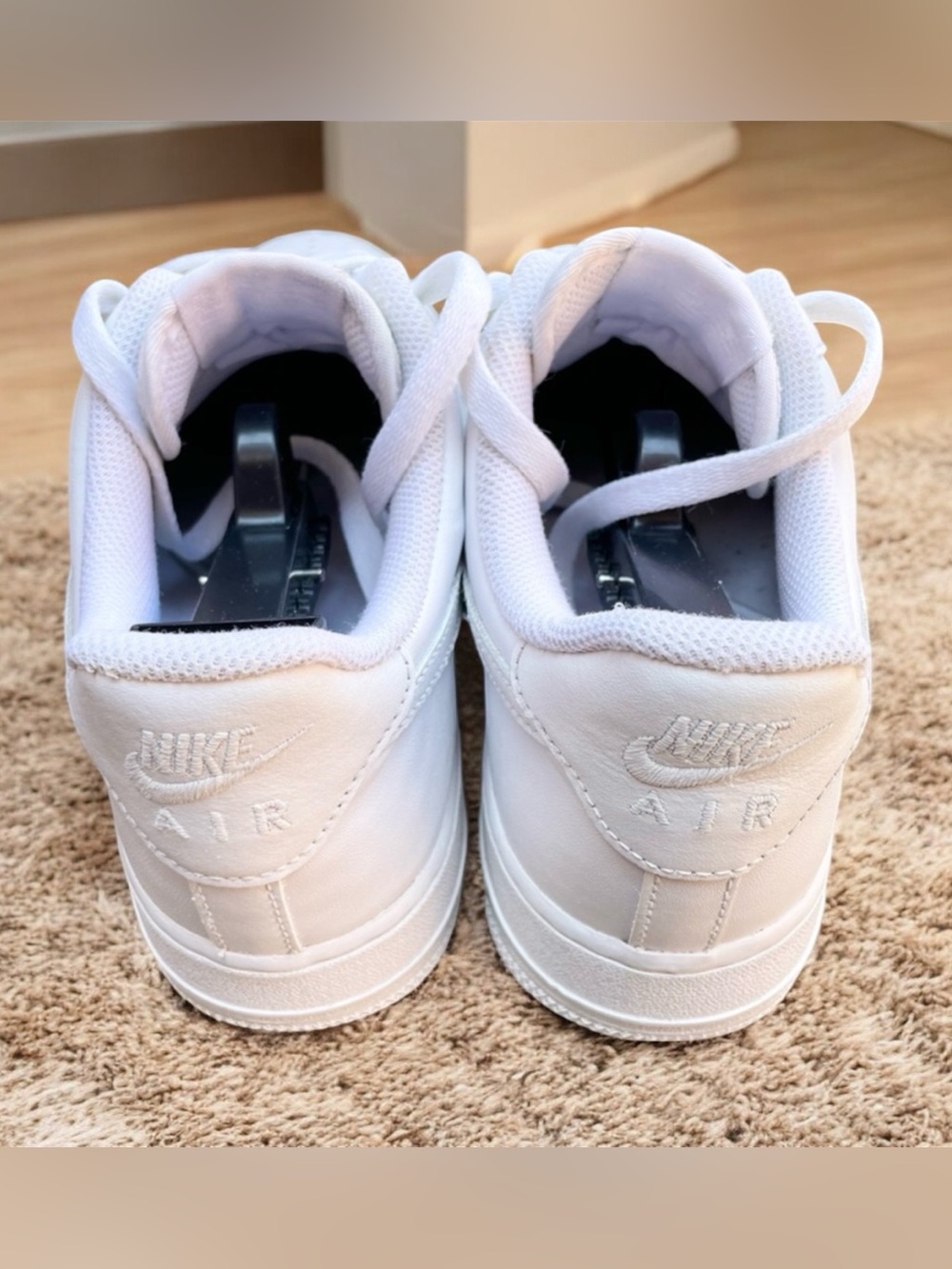 Nike Air Force 1 Women’s Sneakers White Size  US 9.5 EUR 41 CM 26.5 Authentic - Picture 5 of 7